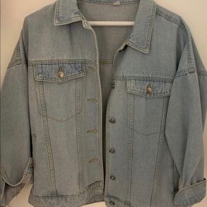 light blue denim jacket